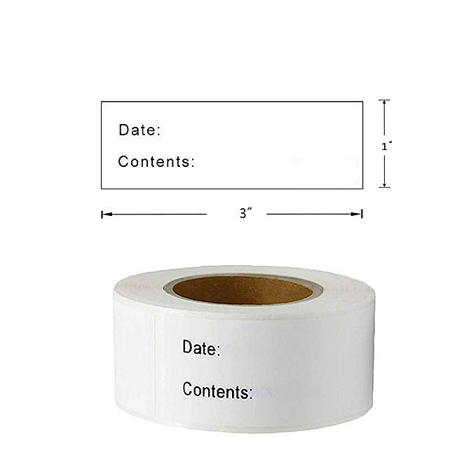 125 шт/рулон самоклеющиеся съемные морозильные этикетки для пищевых продуктов