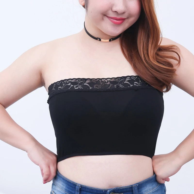 Кружевная рубашка с бретельками облегающая грудь топ размера плюс модальное