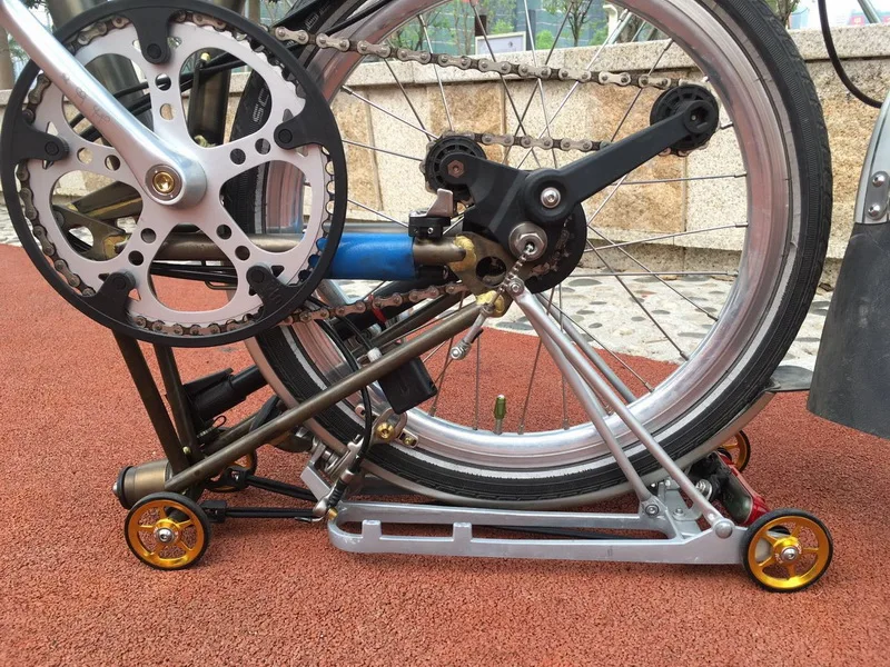 1 пара велосипед Easywheel для Brompton Алюминий сплав супер легкая по весу простая колеса+ Титан болты 22 г/шт