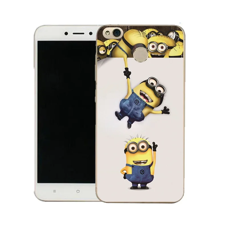 QMSWEI Clear Phone Case For Mi 6 5 5s note3 Redmi note4x 4x 3s 5a 4a note5a TPU Soft Minion Music Deer Printed Cover |