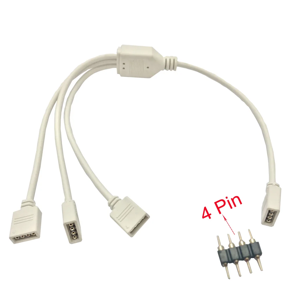 4Pin Удлинительный провод шнур соединитель RGB 5050 3528 Светодиодная лента