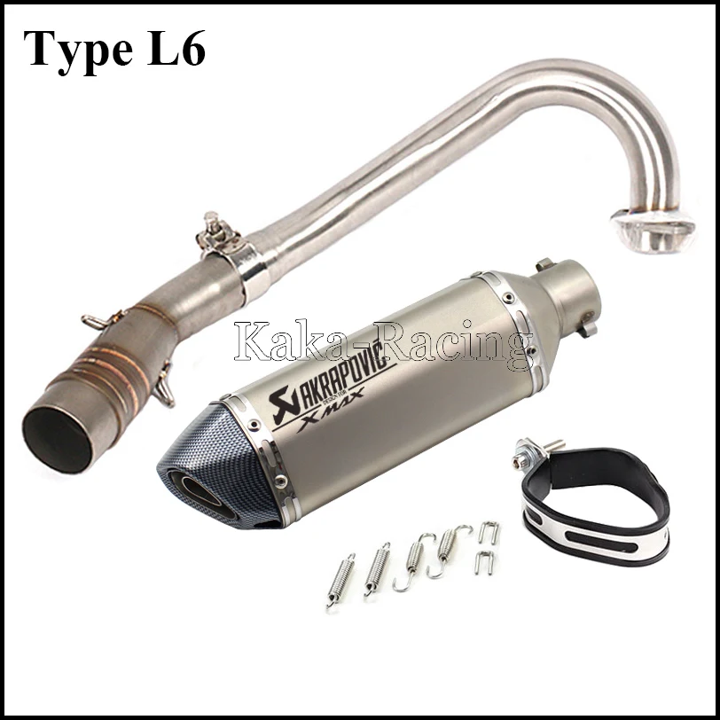 X-MAX Мотоцикл выхлопная труба akrapovic глушитель выхлопных газов изменение ссылку выхлопной трубы Escape для Yamaha XMAX 250 XMAX 300 XMAX 400