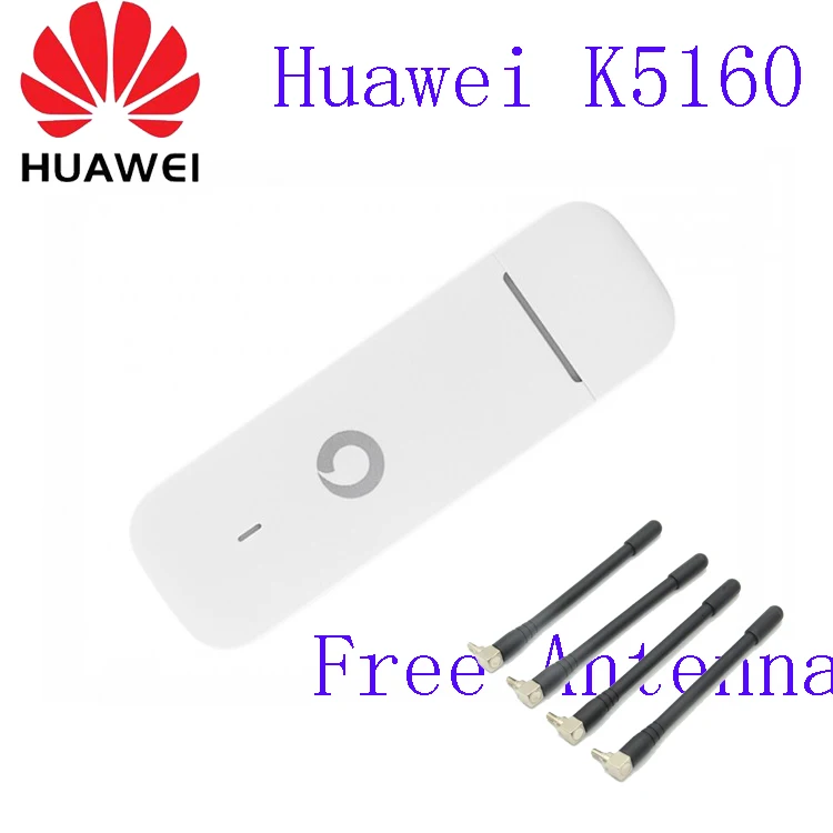 

Huawei Ks160 Unlocked USB Stick for Vodafone LTE Category 4 networks K5160 same modem E3372 plus 2pcs antenna