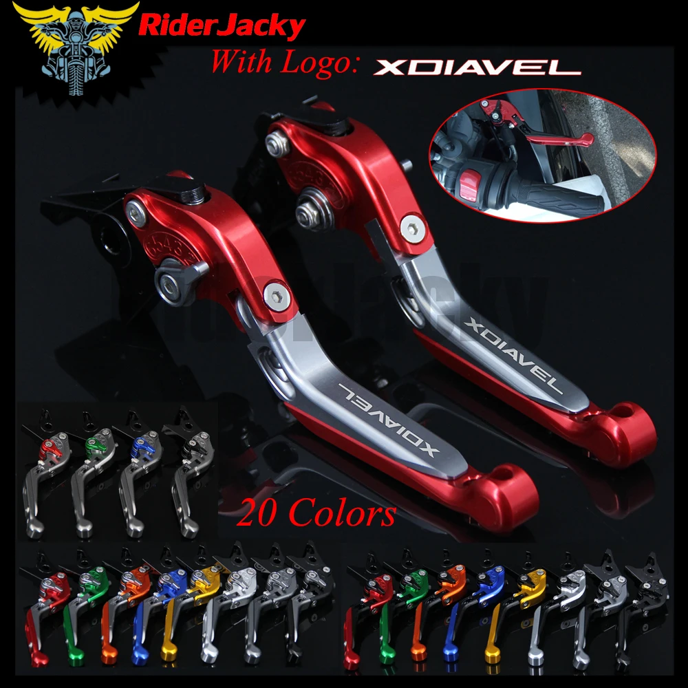 RiderJacky логотип &quotXDIAVEL&quot Мотоцикл с ЧПУ сцепные рычаги для Ducati XDiavel/S 2011 2018 2017