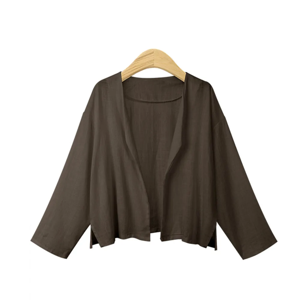 2018 летний кардиган пальто куртка открытая свободная женская одежда блейзер