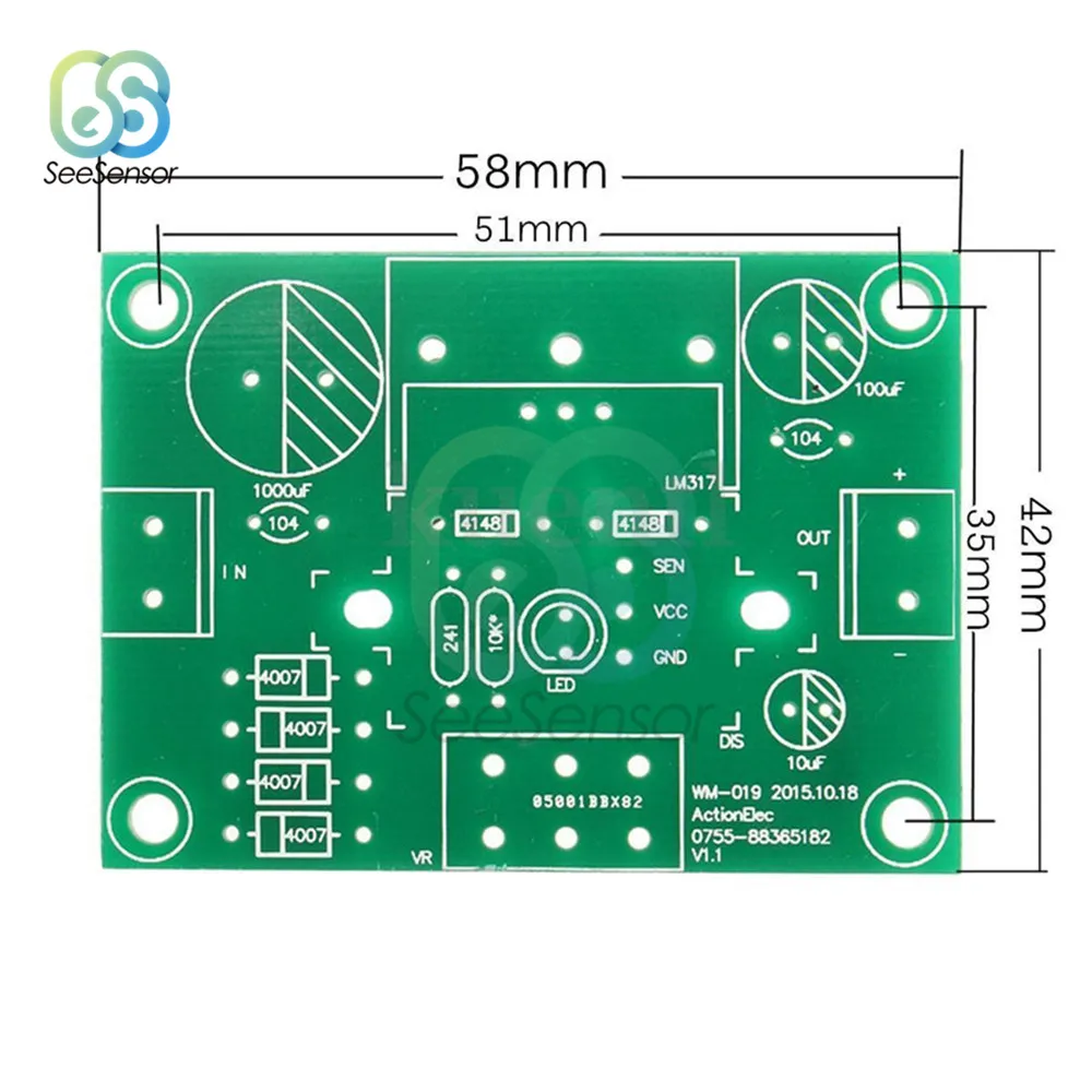 LM317 наборы регулируемых блоков питания регулятор напряжения производство сделай