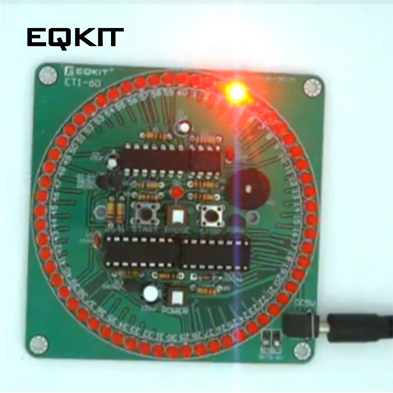 60 секунд таймер обратного отсчета DIY Kit Красный умный Таймер Будильник