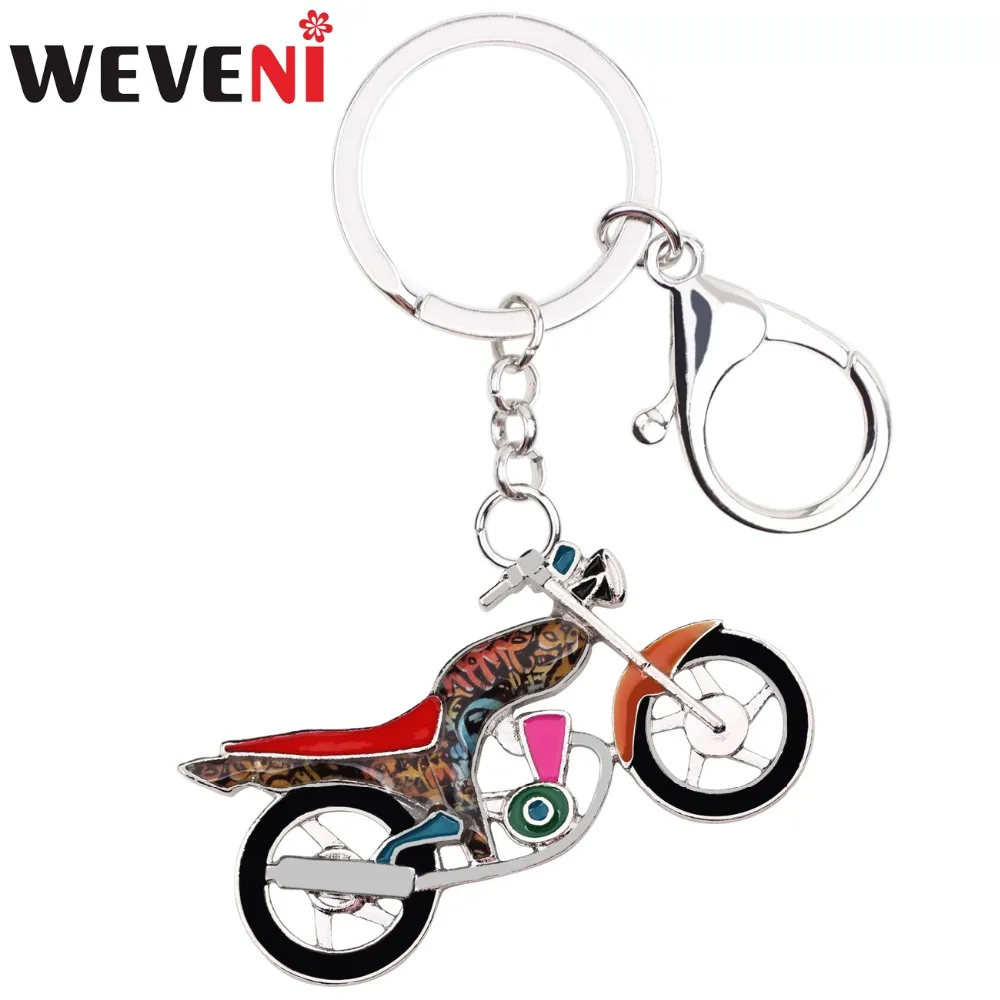 Брелок WEVENI из эмалированного сплава для транспортировки мотоцикла подарок