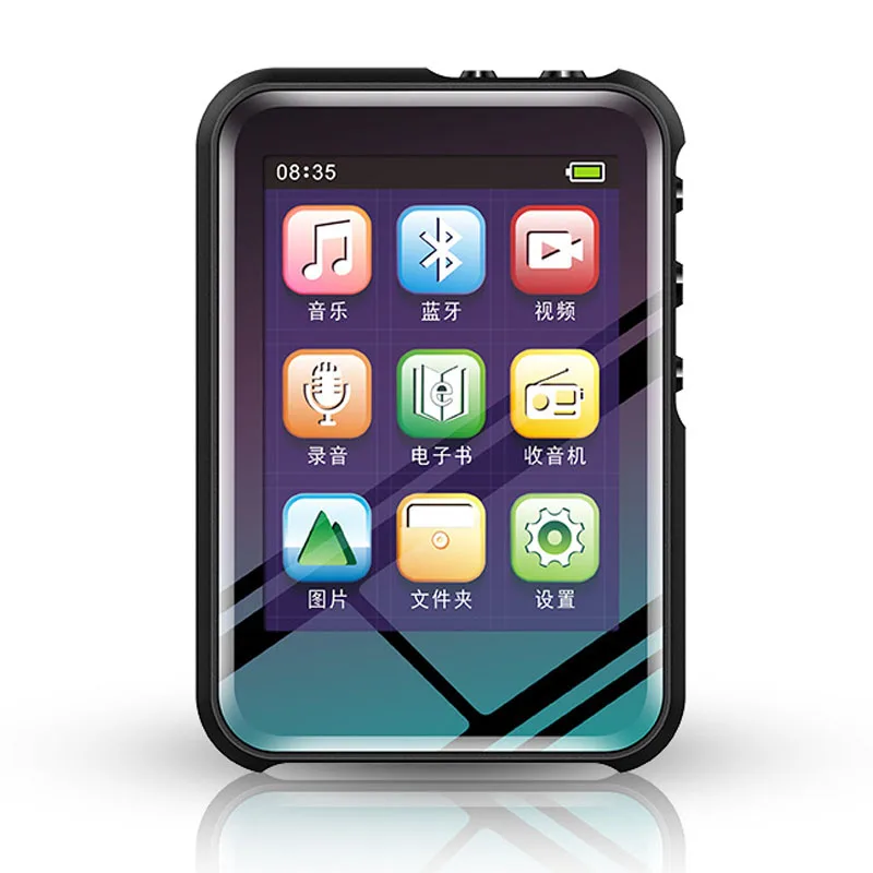 Мини ABS Mp3 плеер встроенный 8G Bluetooth Hifi с динамиком полный пресс экран Fm радио Usb Flac