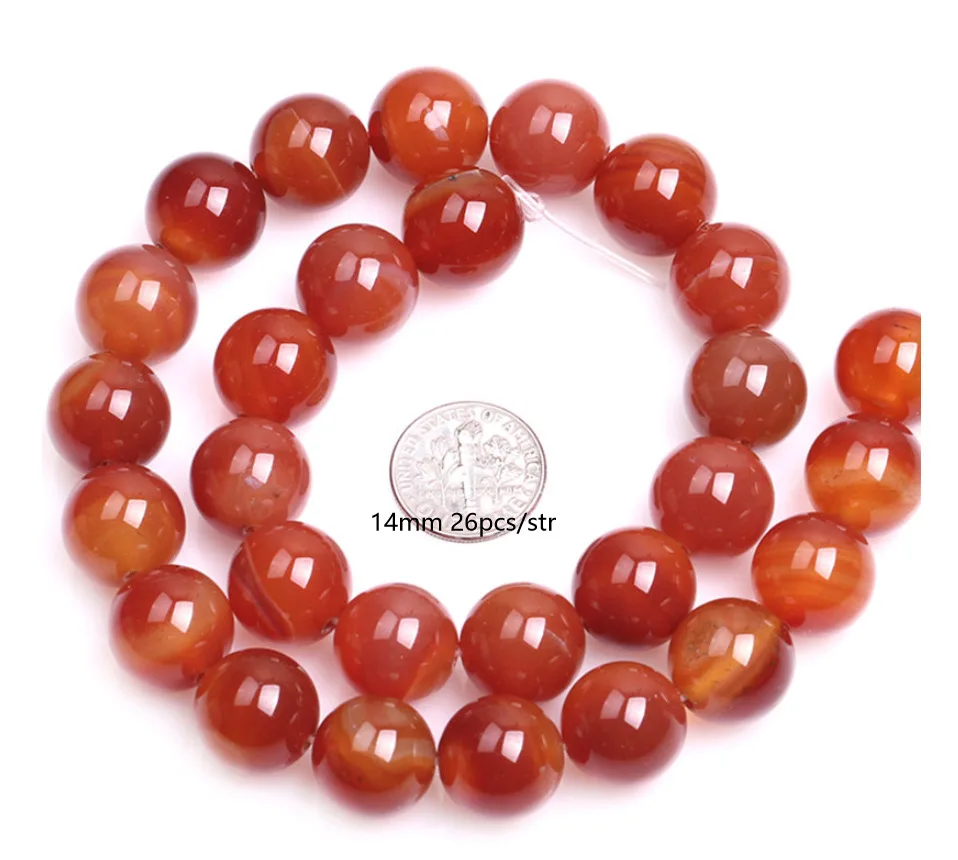 Натуральный Красный carnelian, круглые бусины для изготовления ювелирных изделий 15 дюймов рукоделие ювелирные бусины для браслетов Цепочки и ожерелья делая 6 мм 8 мм 10 мм