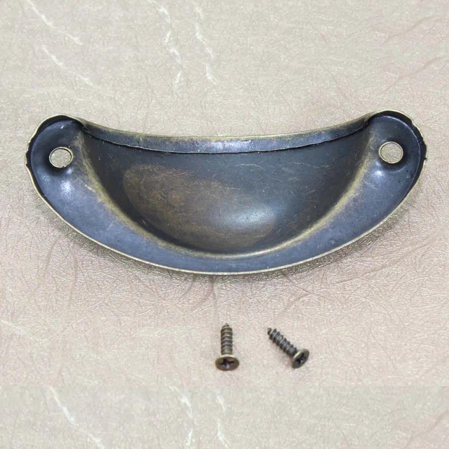 Черные ручки 80 мм полукруглые бронзовые железные для скрытия медицинского ящика