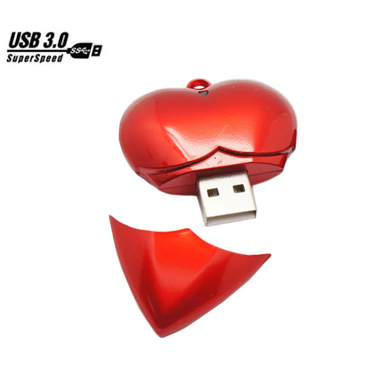 USB флэш накопитель 3 0 высокая скорость Флеш мультфильм пластиковые сердце memory stick