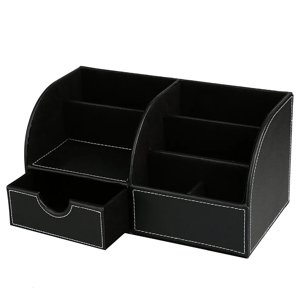 7 отделений для хранения настольный органайзер из искусственной кожи коробка
