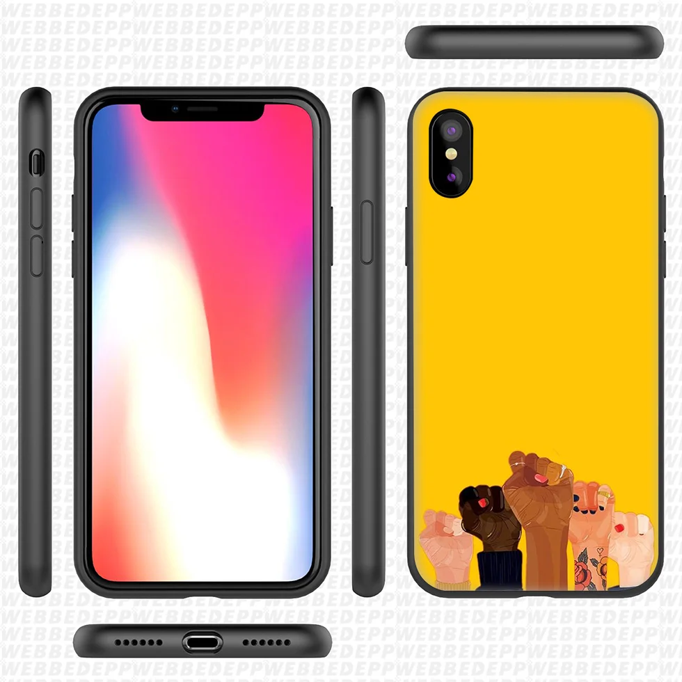 WEBBEDEPP эстетика желтый узор мягкий силиконовый чехол для iPhone 11 Pro Xr Xs Max X или 10 8 7 6 6S