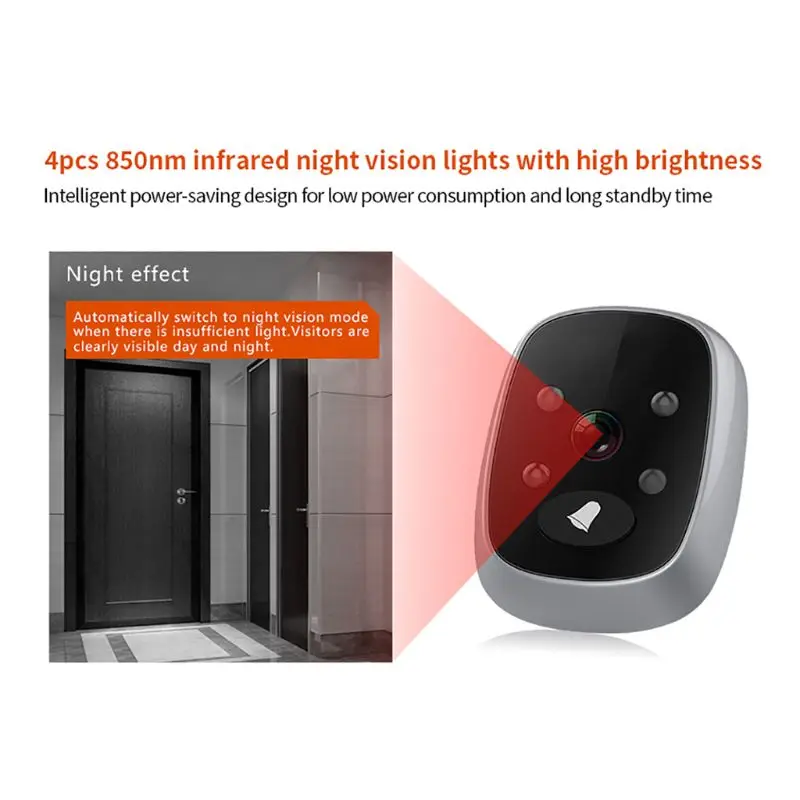 3 5 &quotLCD цветной экран электронный дверной звонок глазок ИК ночной камера