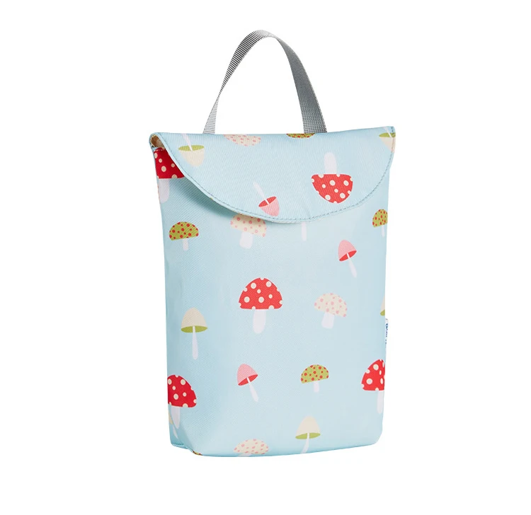 Mushroom Multifunctional Baby Diaper Bag Organizer Portable Mummy Nappy Storage Bag Waterproof Printed Reusable Stroller Organizer - Цвет: Mushroom