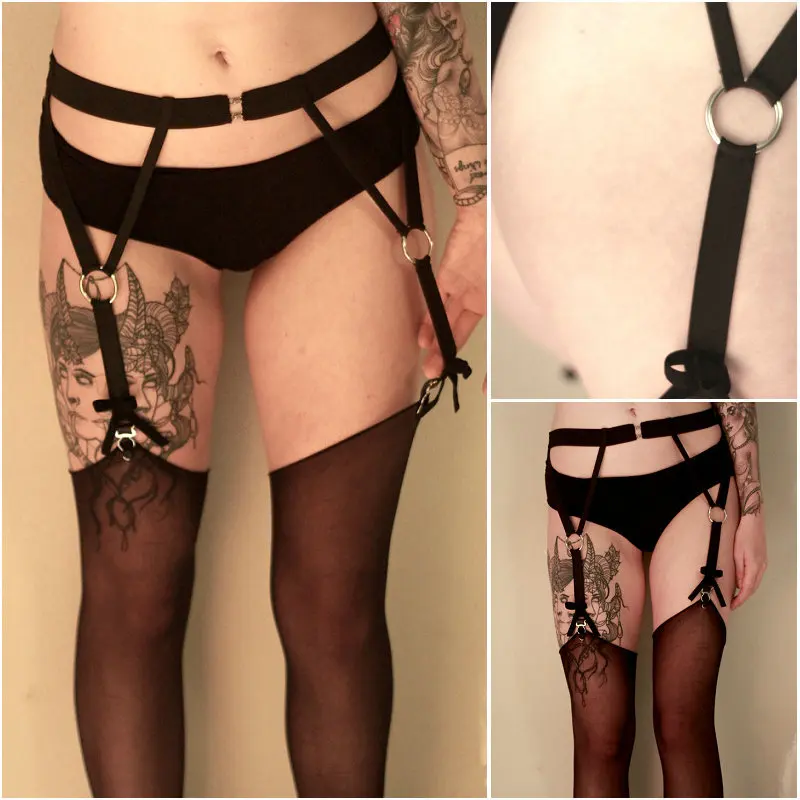 2017 новая мода пастельный Готический Пояс для ног бюст бандаж сексуальный женский