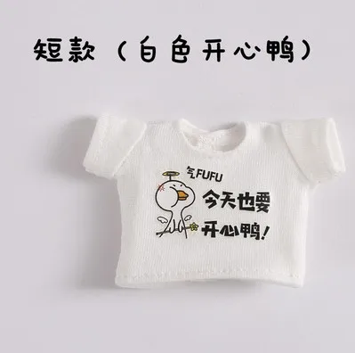 short shirt b1 Новая кукла одежда милая футболка для ob11, obitsu 11, holala, 1/12bjd кукольная одежда аксессуары для куклы - Цвет: short shirt b1