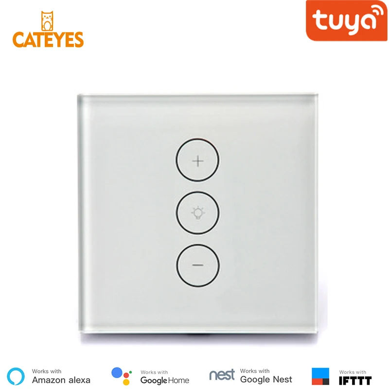 Cateyes EU Tuya 220 В/110 В Ewelink Wifi диммер умный сенсорный выключатель света лампочка с
