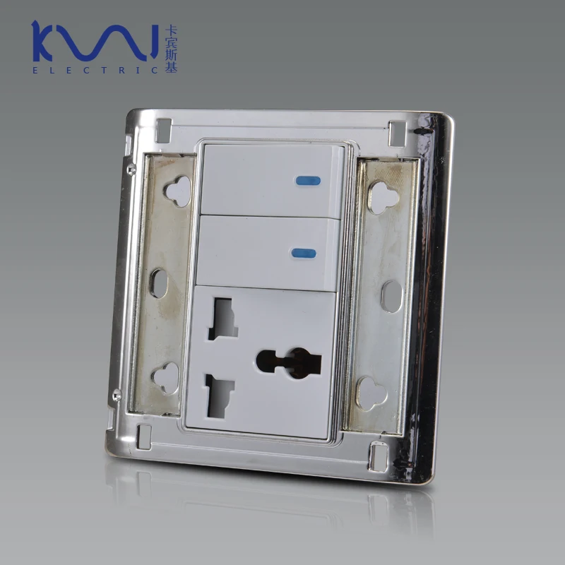 COSWALL модная настенная электрическая розетка универсальная с 3 отверстиями 2