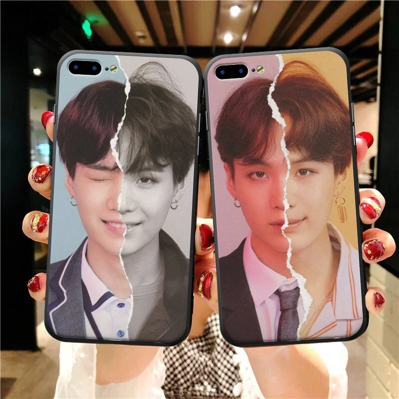 BTS чехол для телефона любить себя фотосессия Мягкие TPU Рамка Жесткий Печатный