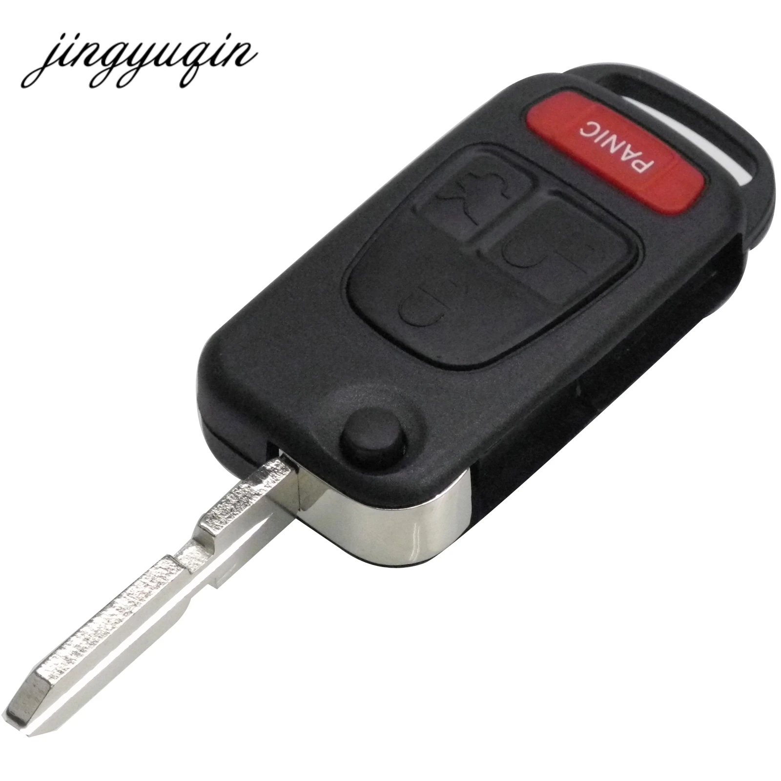 Jingyuqin для Benz A C E S ML AMG SLK откидной дистанционный автомобильный брелок Case10pcs 3 + 1/4 BTN