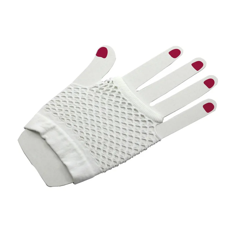 Новые стильные пикантные женские нейлоновые сетчатые перчатки без пальцев