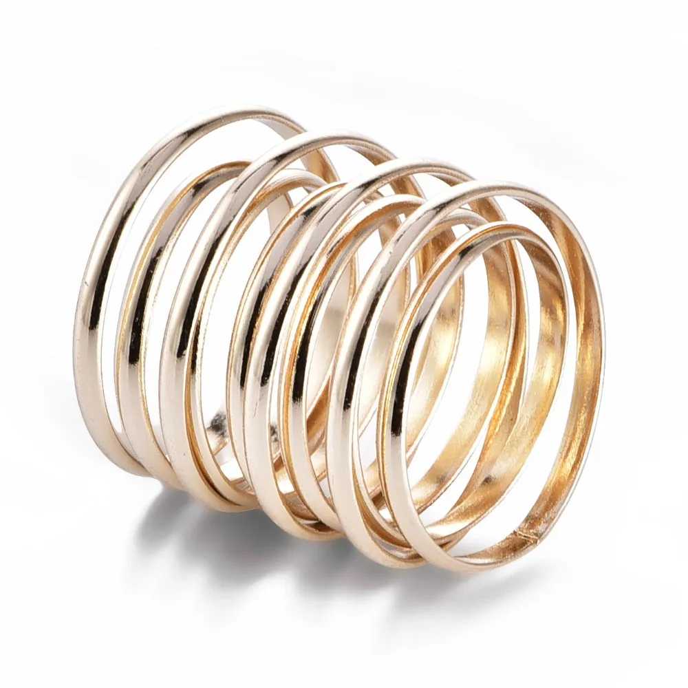 Новые модные Многослойные Полые Кольца в стиле панк для женщин и мужчин