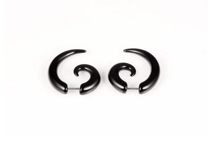 Женские серьги гвоздики из акриловой смолы черного цвета|jewelry hoop earrings|jewelry findings