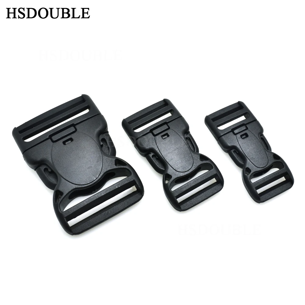 

Black plastic Dual Adjustable & Security Double Lock Buckle for Tactical Belts Webbing 25MM 32MM 50MM Outdoor Backpack Accessori