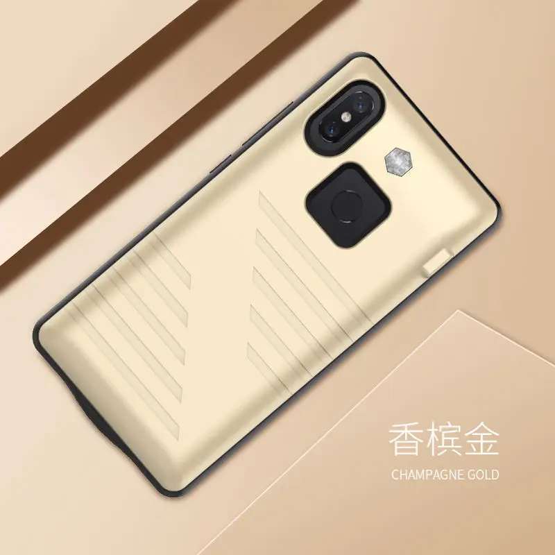gold Для Xiaomi mi 8 чехол для аккумулятора 6000 мАч чехол для зарядного устройства чехол для смартфона внешний аккумулятор для Xiaomi mi 8 чехол для аккумулятора mi 8 Capa - Color: gold