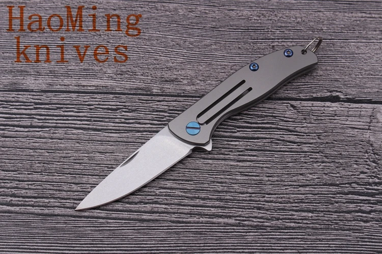 Мини брелок на цепочке складных ножей для улицы охоты кемпинга EDC инструменты D2