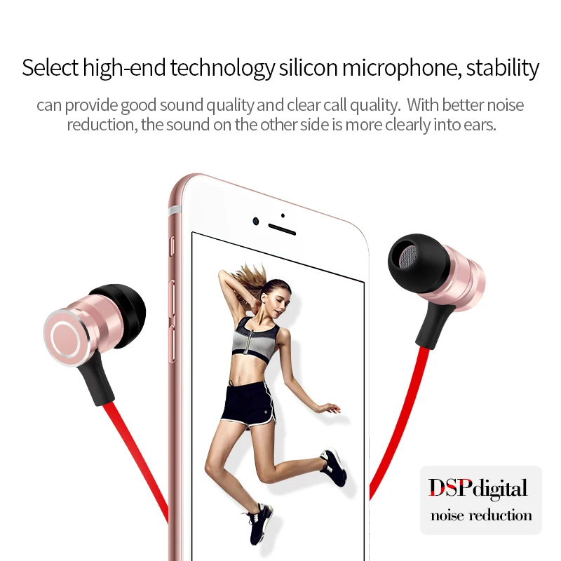 S6 Bluetooth гарнитура Металлические Магнитная Беспроводной стерео наушники с