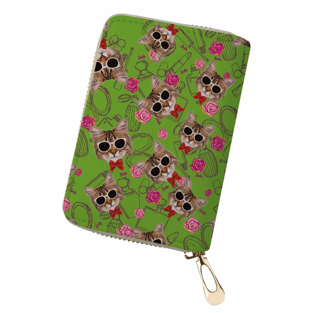 Noisydesigns черная сумка для кошек держатель паспорта тонкий кошелек Pochette Card животные