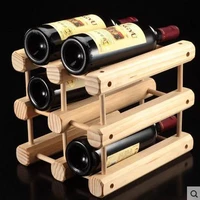 1pc diy creative foldable wine rack wooden wine beer bottle rack organizer holder mount kitchen bar display wine racks ja 0309