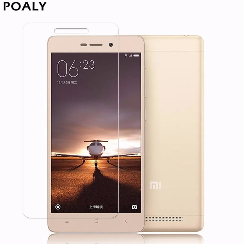 (POALY) Xiaomi redmi 3 S Закаленное стекло для pro Prime 2.5D 9H защита экрана стеклянная пленка RedMI