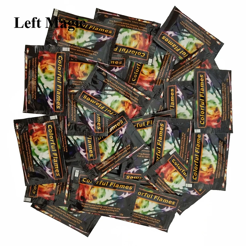Волшебный огонь волшебный волшебные трюки порошок с красочным пламенем пакетики
