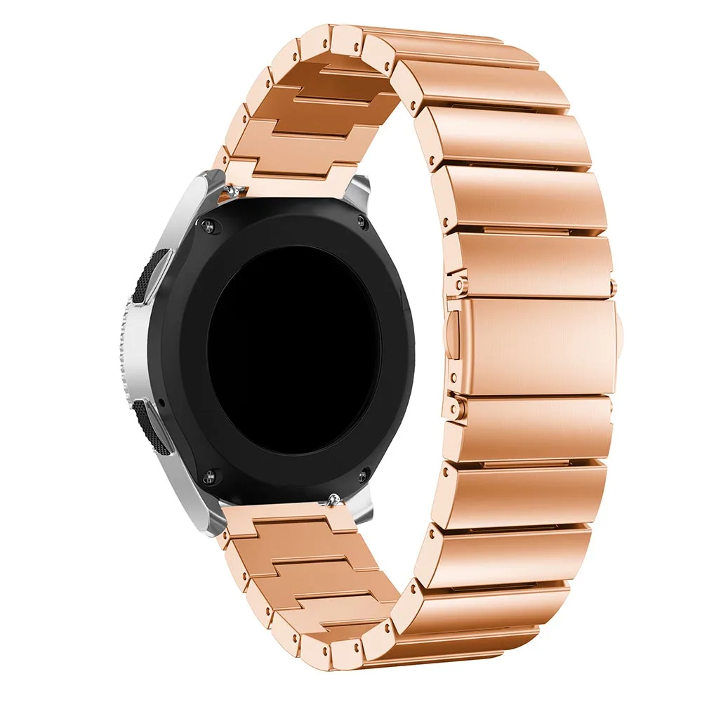 Для Galaxy Watch 42 мм 46 мм ремешок, 20 мм 22 мм ширина ремешок из нержавеющей стали для samsung Galaxy 42 мм 46 мм Смарт-часы
