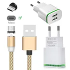 Магнитный кабель Micro USB для Samsung S4 S6 S7 A6 A7 A5 J7 J4 A2 Core ZTE Blade L8 V7 A7 A3 A5 2019 Android