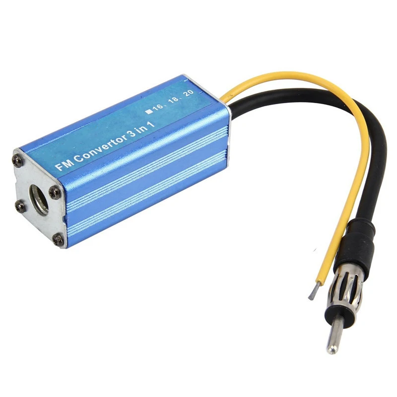 

12V 3 in 1 Car Frequency Antenna Radio FM Band Expander Car Auto Stereo Antenna FM Radio Band Frequency Converter New