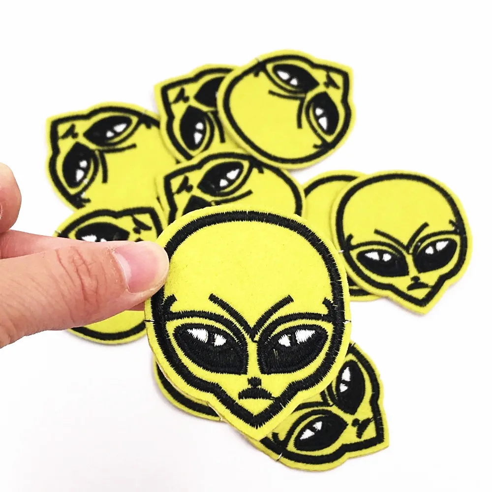 10 шт. пришитые нашивки с вышивкой для одежды железные аппликацией наклейки