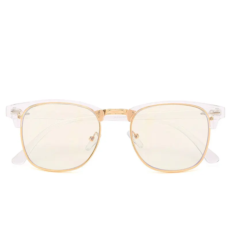 Блокировки синий свет очки Для мужчин Винтаж очков женщина кадр Oversize Черный