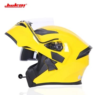Коричневый Moto rcycle bluetooth гоночные шлемы ECE dot водонепроницаемый шлем мото промытый внутренний дезодорант флип-ап Мото шлем - Цвет: Коричневый