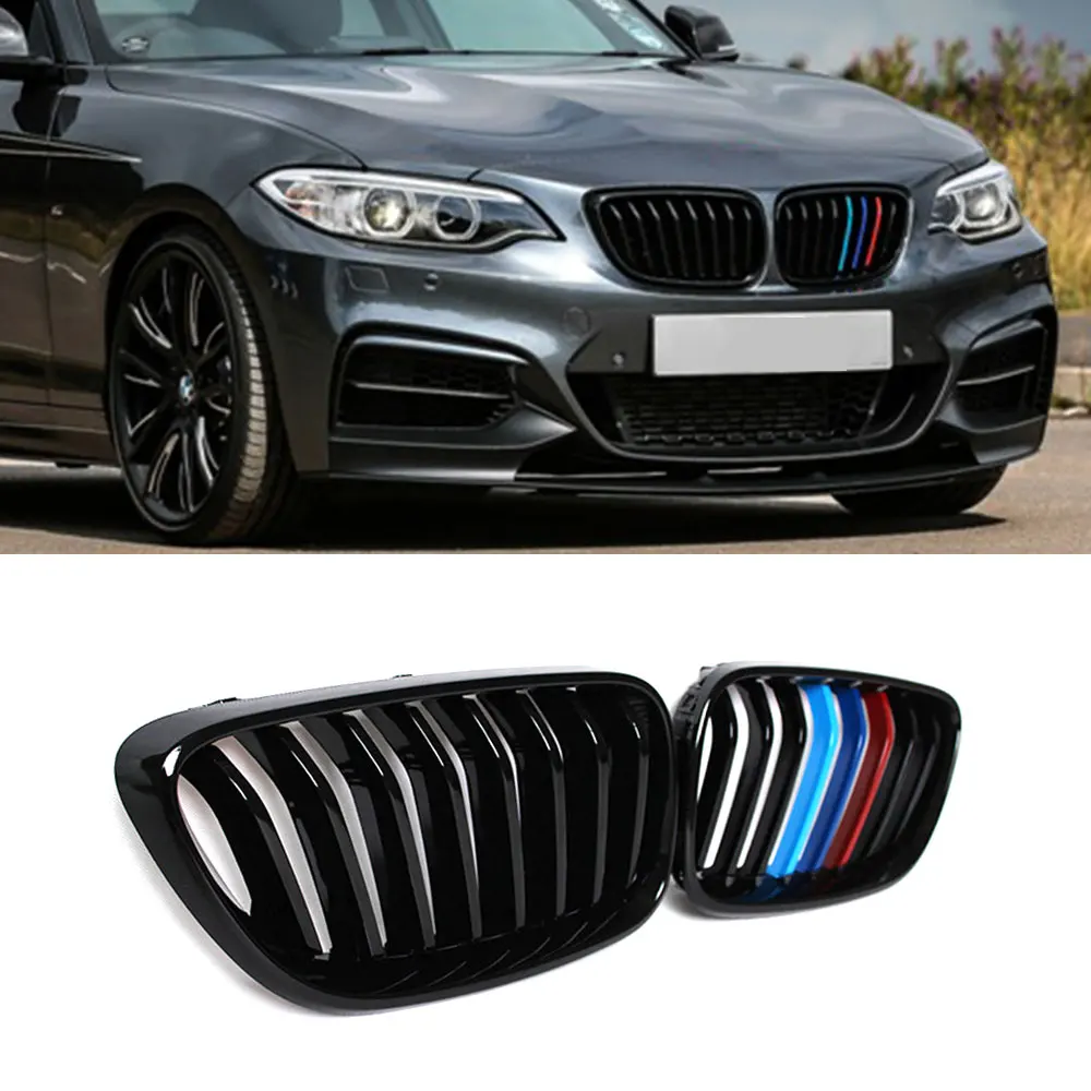Глянцевая/матовая черный м Цвет автомобиля спереди решетка радиатора для
