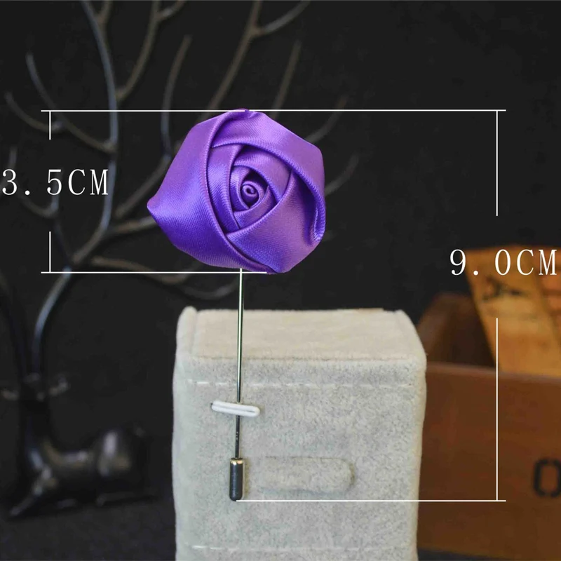 Новый друга жениха жених бутоньерка Шелковый атласный цветок розы для мужчин