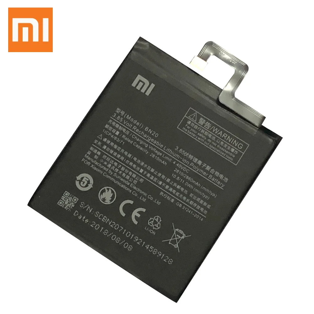 100% оригинал Xiaomi BN20 bn20 батарея для Mi 5C M5C Mi5C мобильный телефон Литий-ионные