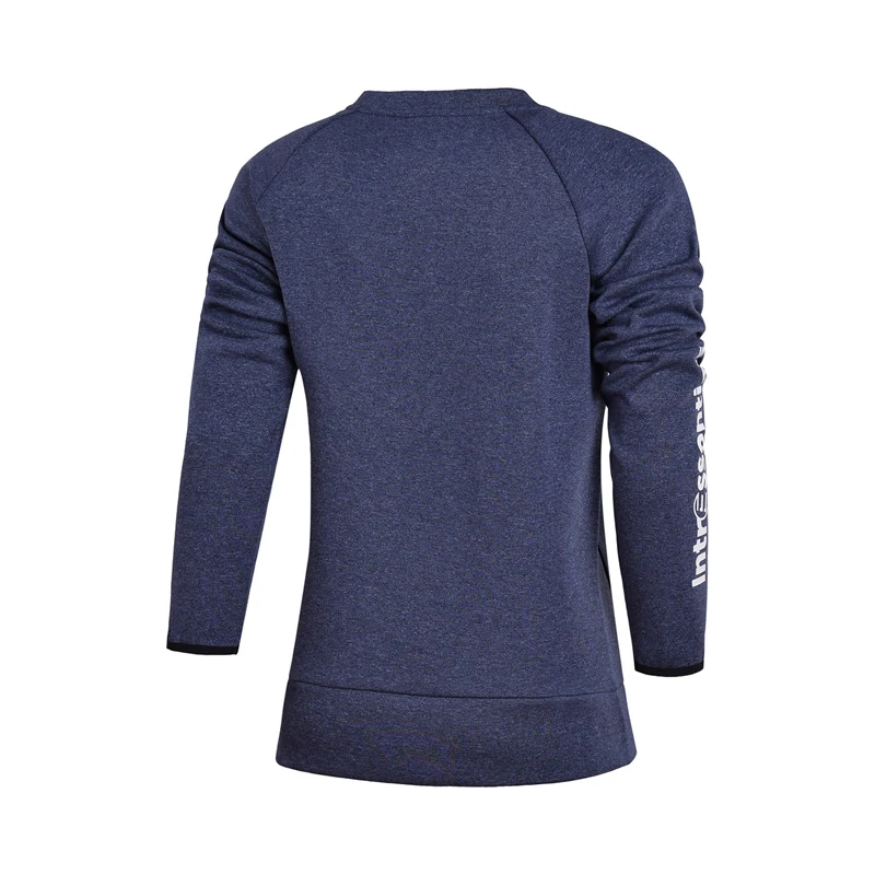 Li-Ning женский базовый трикотажный топ тренировочный свитер рубашка для фитнеса