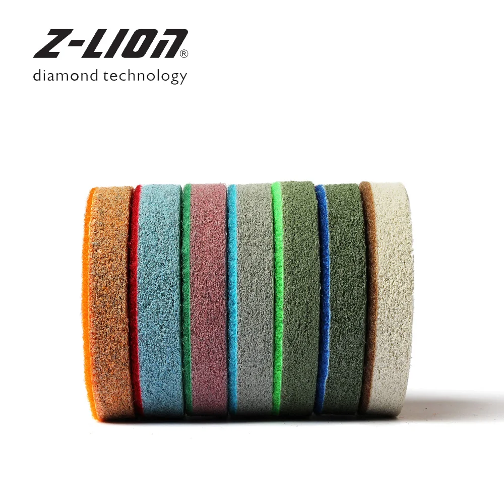 Z-LEAP 3&quot 7PCS Diamond Sponge Polishing Pad Kit 79mm Granite Marble Stone Buffing Disc Wet Use For Angle Grinder Polisher |
