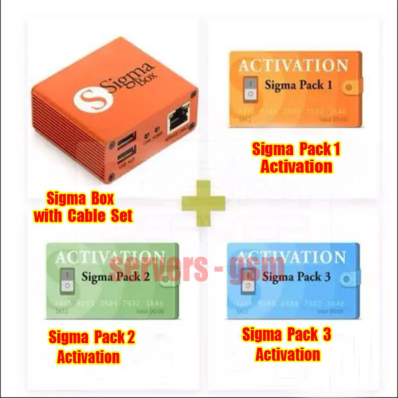 Новейшие 100% Оригинальные Кабели Sigma Box + 9 (с PACK 1 PACK2 PACK3) обновление | Мобильные