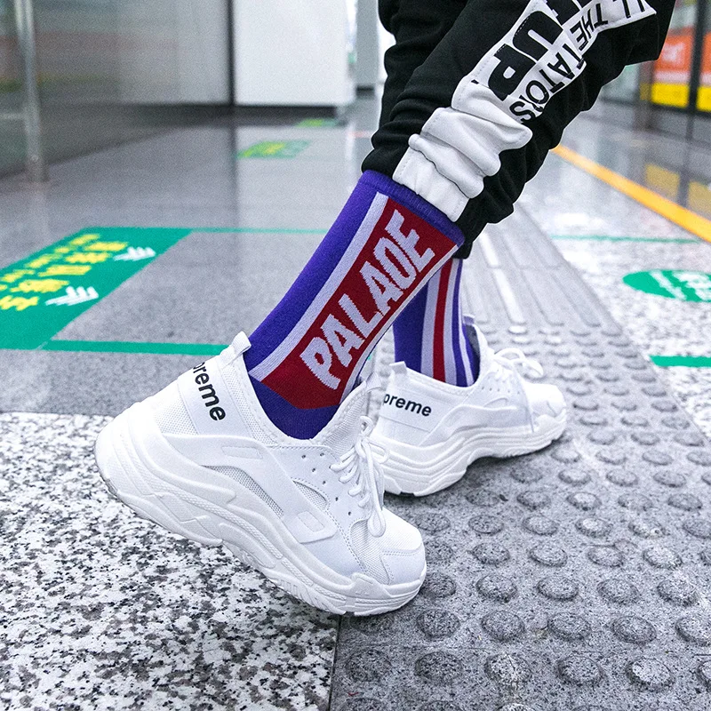 Новинка модные носки для девочек Calcetines Mujer классические в полоску влюбленных